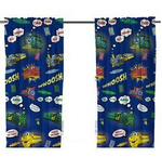 POCIĄG CIUCHCIA AUTA TORY Dwie Zasłonki Zasłony