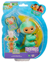  FINGERLINGS INTERAKTYWNA MAŁPKA Zabawka Maskotka na palec TEAL AVA