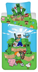  MINECRAFT GAMER GRA ALEX STEVE BABY PIG POŚCIEL DZIECIĘCA 140X200