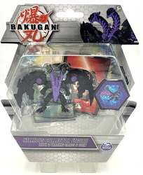 BAKUGAN FIGURKA KOLEKCJONERSKA NILLIOUS CZARNY + 2 Karty SPIN MASTER