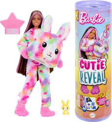 BARBIE CUTIE REVEAL KOLOROWE MARZENIA Lalka w kostiumie zwierzątka KRÓLIK