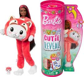 BARBIE CUTIE REVEAL LALKA W PRZEBRANIU PANDY KOTKA KOTEK ZMIANA KOLOR