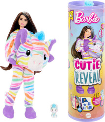 Barbie Cutie Reveal Lalka Zebra Seria Kolorowe marzenia HRK39