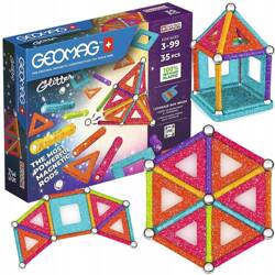 GEOMAG KLOCKI MAGNETYCZNE GLITTER BROKATOWE RECYCLED GM535