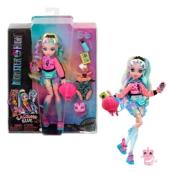 LALKA MONSTER HIGH LAGOONA BLUE ZESTAW + AKCESORIA HHK55