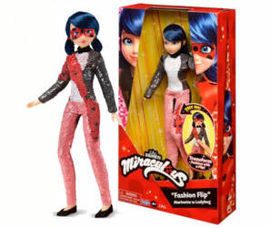 MIRACULOUS LALKA BIEDRONKA FASHION FLIP CEKINY MARINETTE