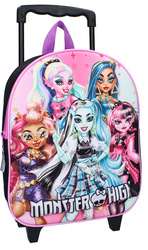 MONSTER HIGH  WALIZKA 3D NA KÓŁKACH PLECAK DLA DZIECI