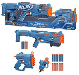 NERF ELITE 2.0 STOCKPILE PACK TETRAD QUADFIRE 3PAK PISTOLET