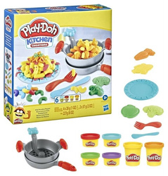 PLAY-DOH Ciastolina PATELNIA Z MAKARONEM HASBRO 6 TUB ZESTAW MASA