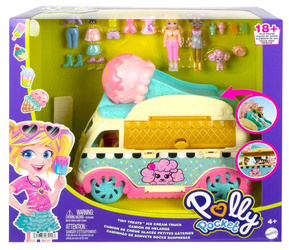 POLLY POCKET MODNA MOBILNA LODZIARNIA ZESTAW AKCESORIA LALKI