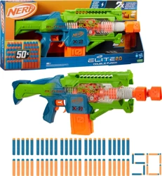 Pistolet Nerf Elite Wyrzutnia Double Punch Blaster 50 strzałek