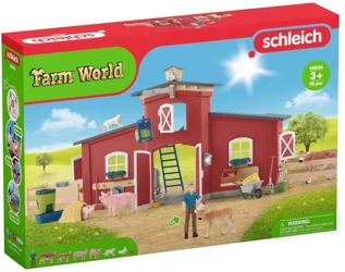 SCHLEICH DUŻA STODOŁA ZE ZWIERZĘTAMI I AKCESORIAMI FARMA Farm World 42606