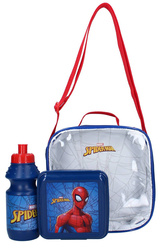 SPIDERMAN TORBA NA LUNCH ZESTAW BIDON ŚNIADANIÓWKA LUNCH BOX 3W1