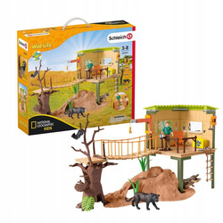 schleich WILD LIFE STACJA POSZUKIWACZY PRZYGÓD SAFARI DOMEK 42507